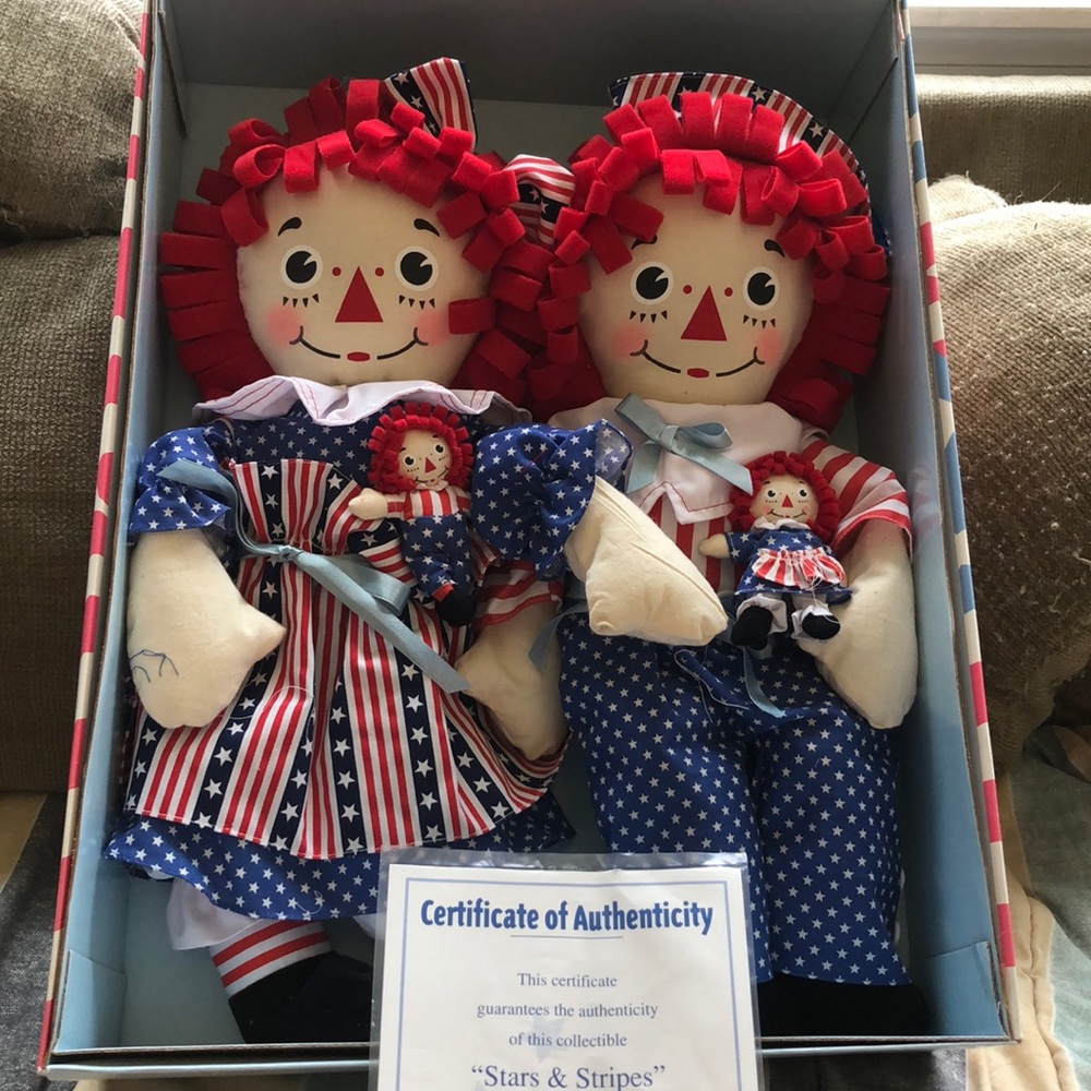 Stars & Stripes Raggedy Ann & Andy